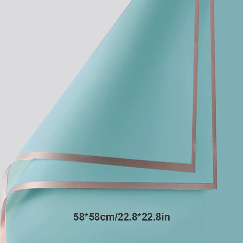 

Водостойкая оберточная бумага для цветов с золотым краем 58x58 см