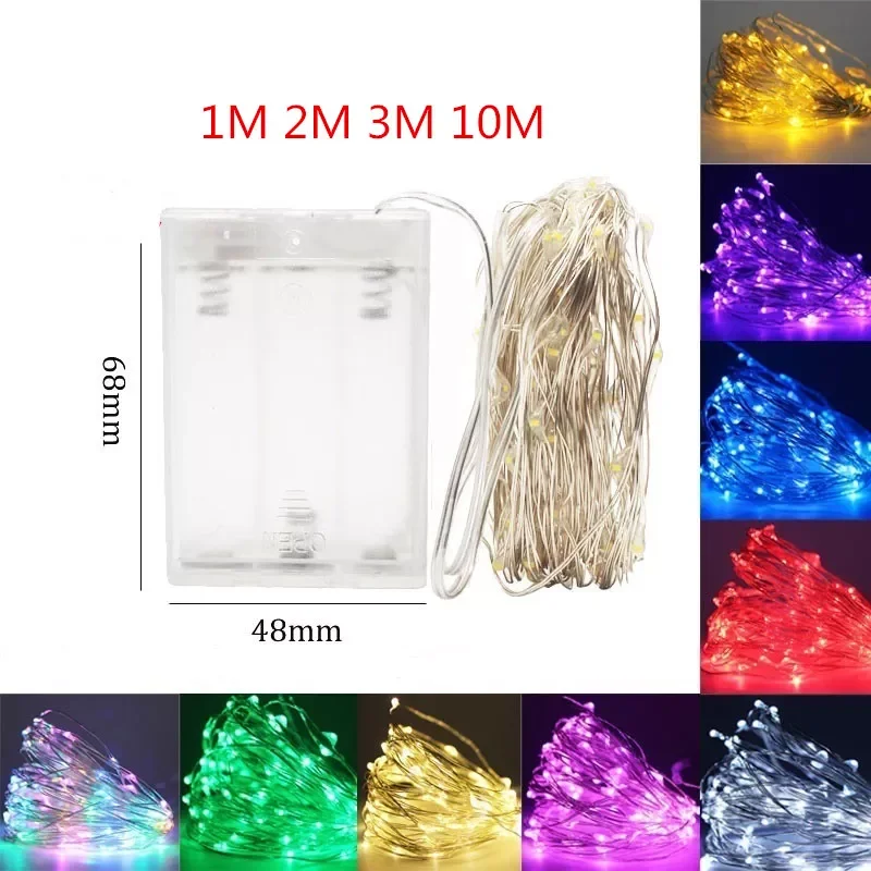 

Copper Wire Battery Box Garland LED Wedding Decoration for Home Decoration Fairy for Party Decoration String Light