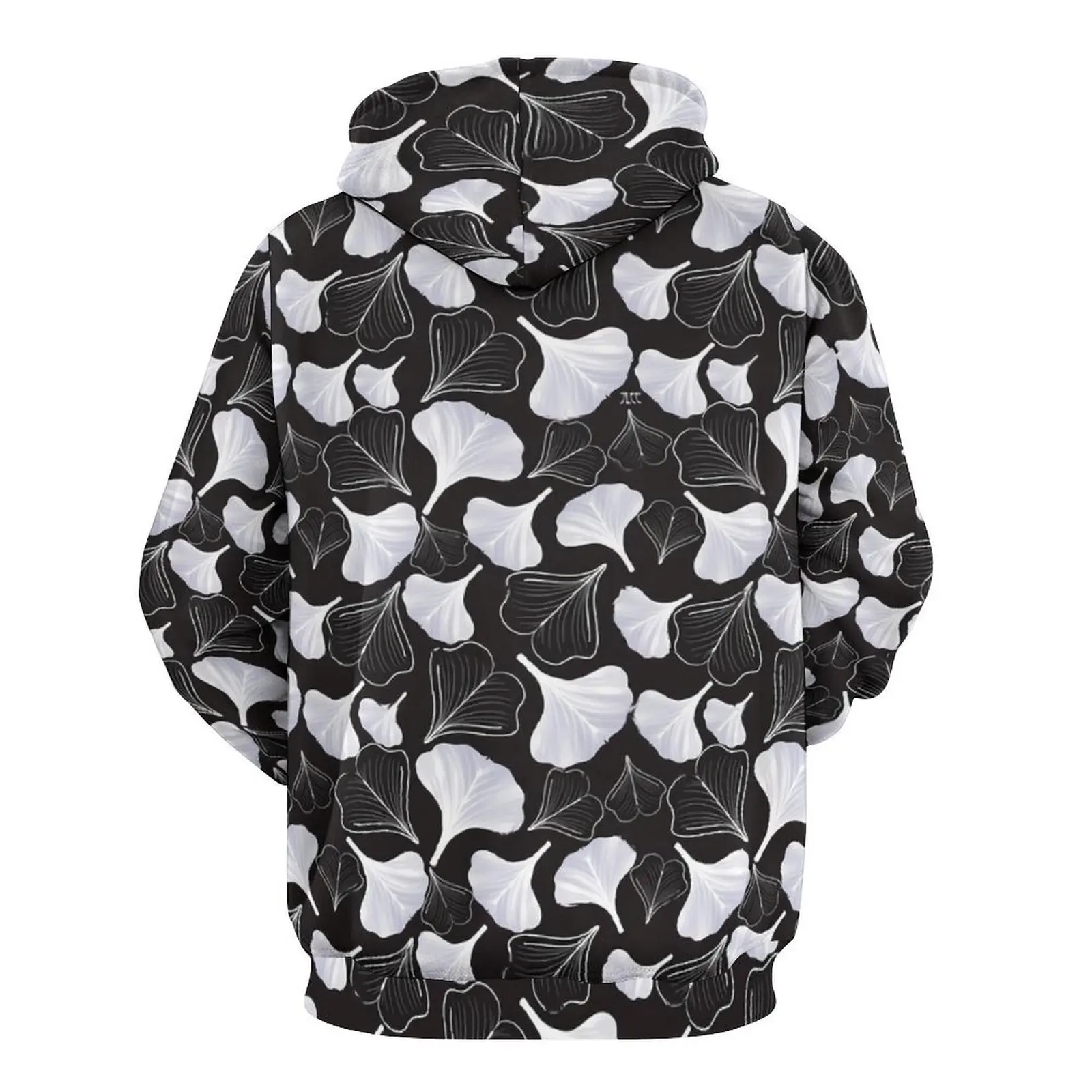 Толстовки с принтом Ginko Biloba черно-белая уличная одежда пуловер оверсайз