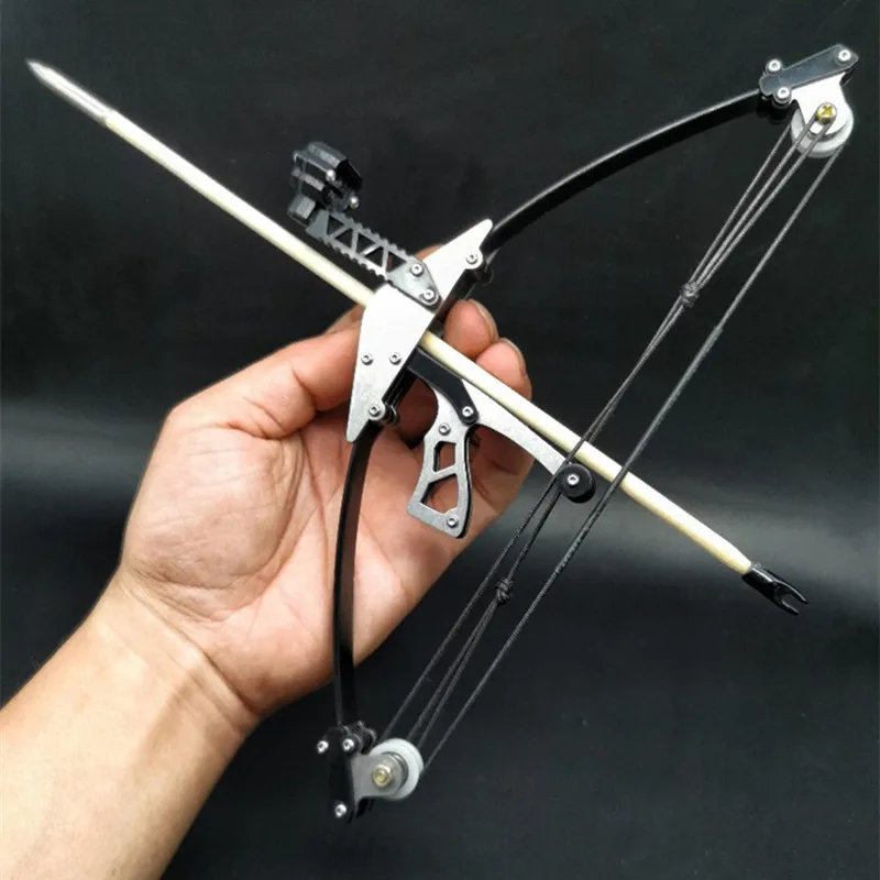 

Mini Compound Bow Recurve Metal Mini Bow and Arrow Competitive Play Set Outdoor Shooting Recreation Bow and Arrow