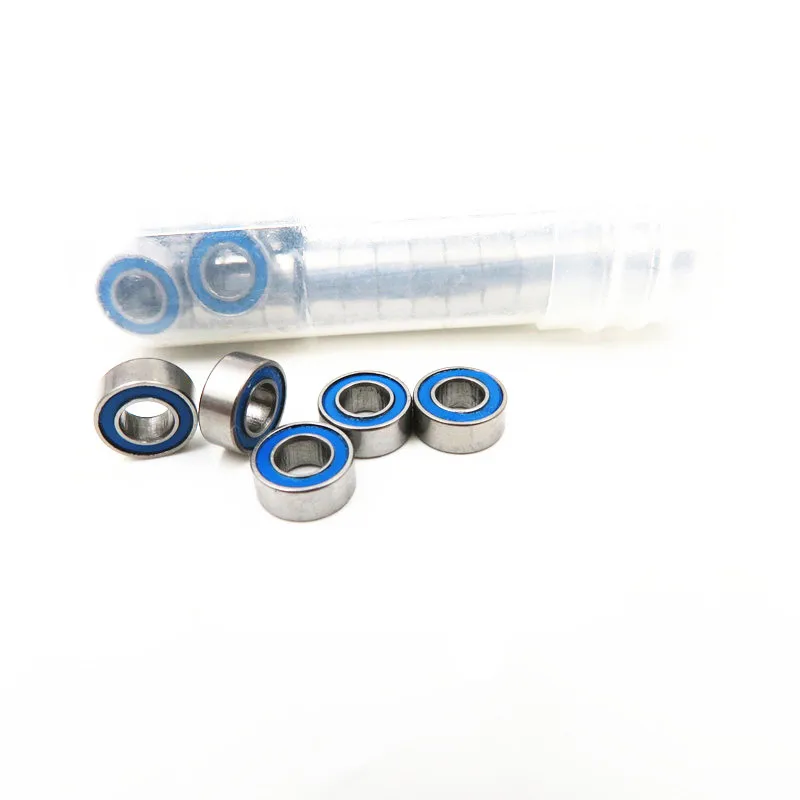 10Pcs MR63 MR74 MR83 MR84 MR85 MR104 MR105 MR106 MR115 MR126 MR128 MR148 -2RS Bule Or Black Seals Miniature Mini Ball Bearings