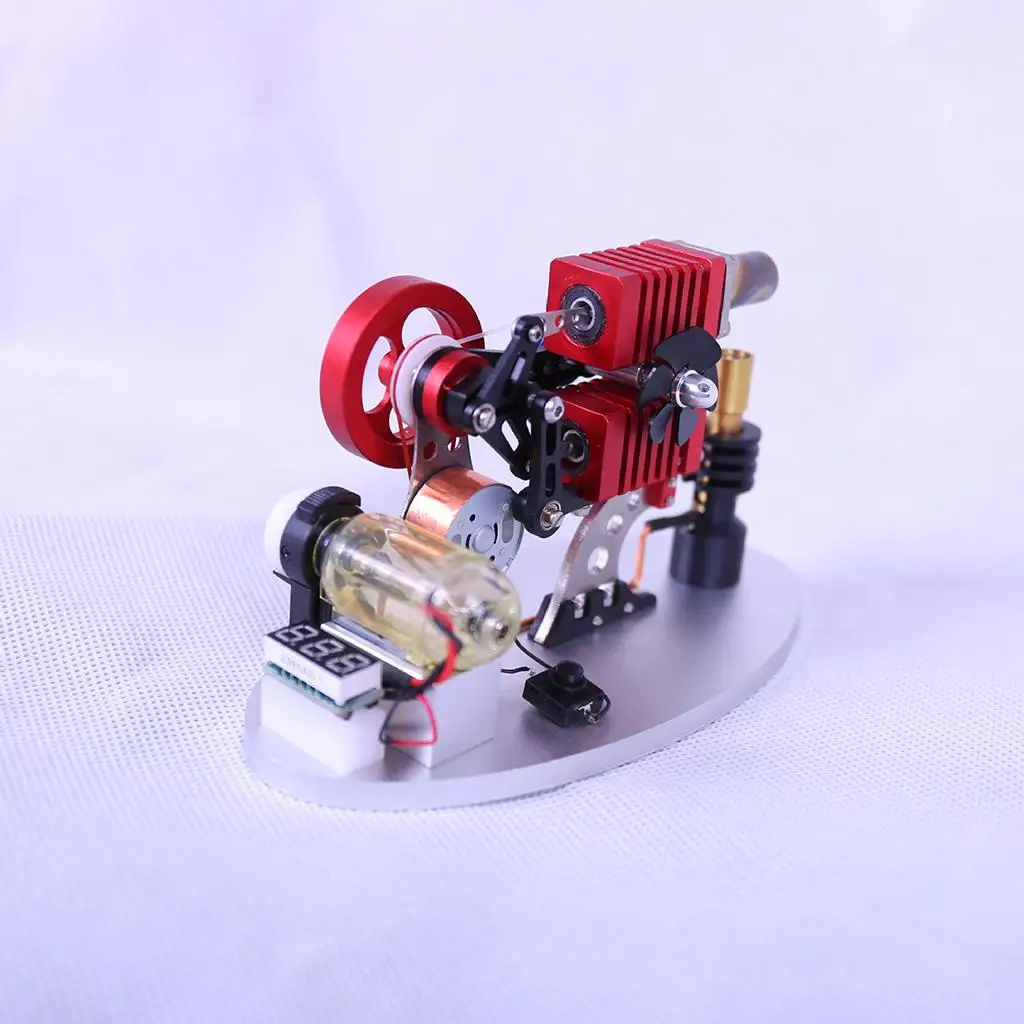 

Hot Stirling Engine Generator Model Teaching Aid Voltage Display Α-Type Kids