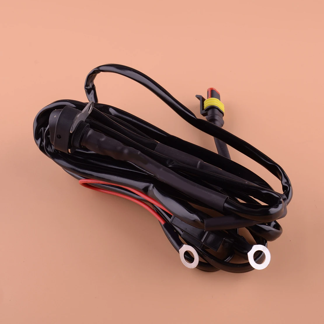 

Motorcycle LED Fog Light Headlight Wiring Harness Wire On/Off Switch 12V Fit for BMW F800GS F800ADV R1200GS