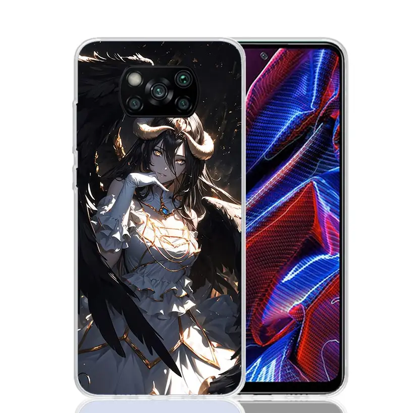 Фото Чехол для телефона Albedo Overlord Anime для Xiaomi Poco X7 X6 X5 X4 X3 Nfc F7 Ultra F5 F6 Pro F3 F4 Gt M6 M5S M4 M3 Art Soft Coque Cove №5