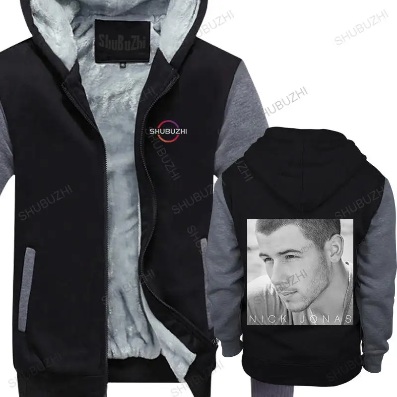 

Men Cotton fleece hoody Brand DeniseJPeterson Ms Nick Jonas youth Girl hooded zipper Hip hop Blouse Dew Navel homme warm coat