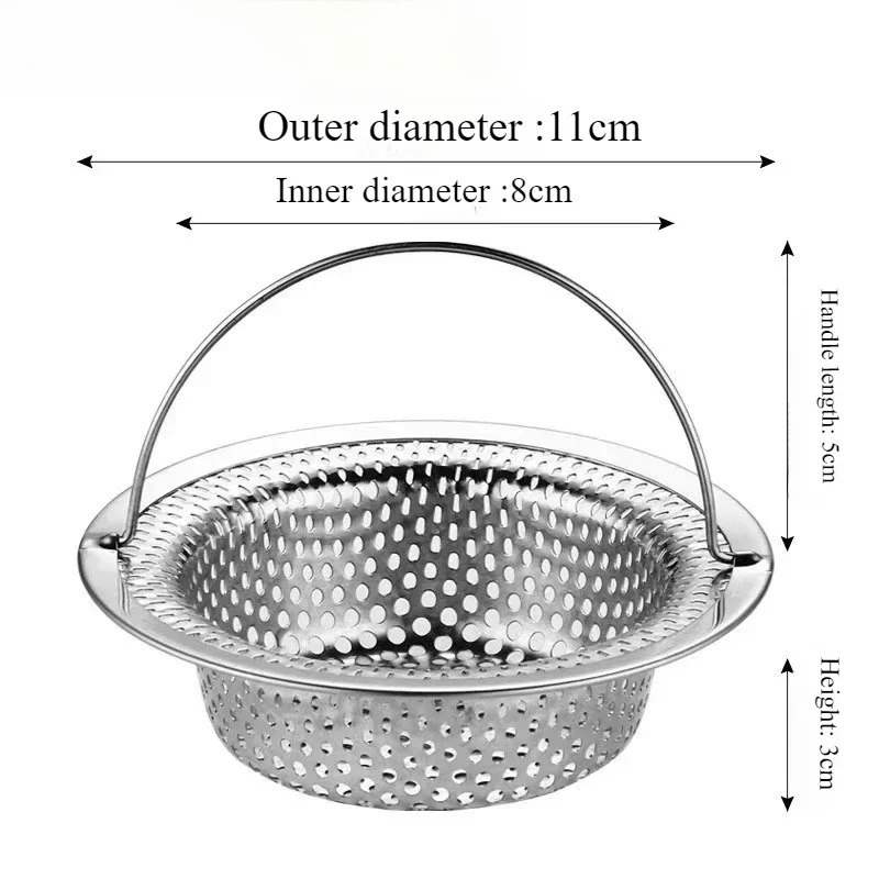 Кухонный фильтр для раковины из нержавеющей стали мусора пищевых