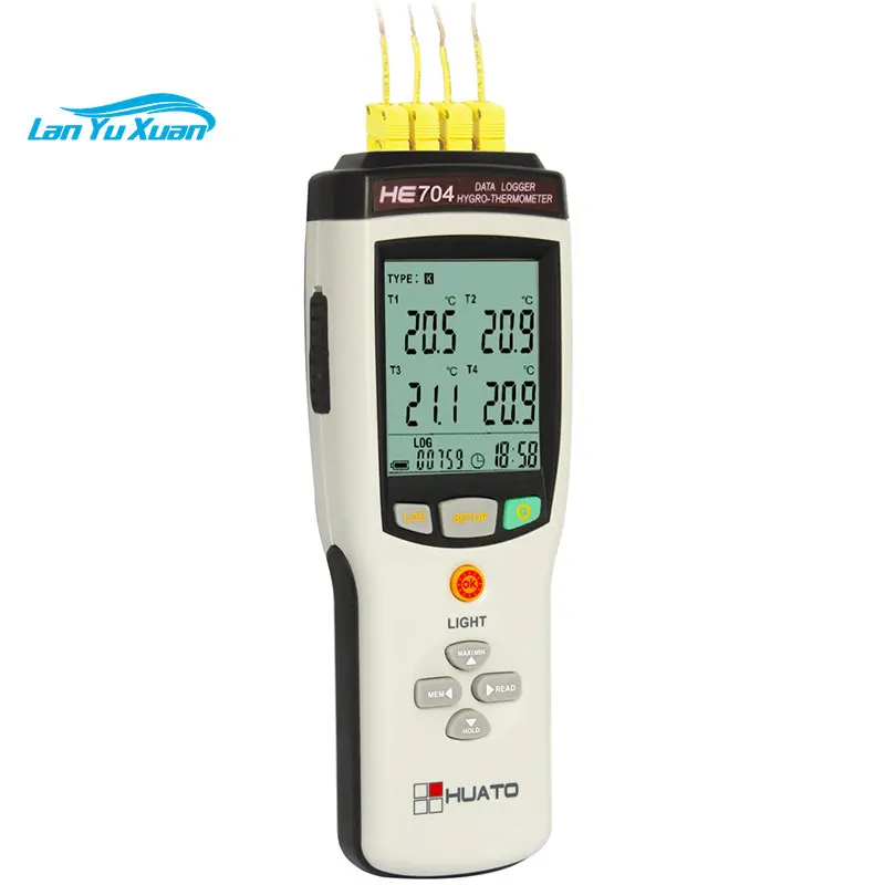 

Handheld 4 channels thermocouple thermometer support K,J,E,T,N,S,R,S type thermocouple