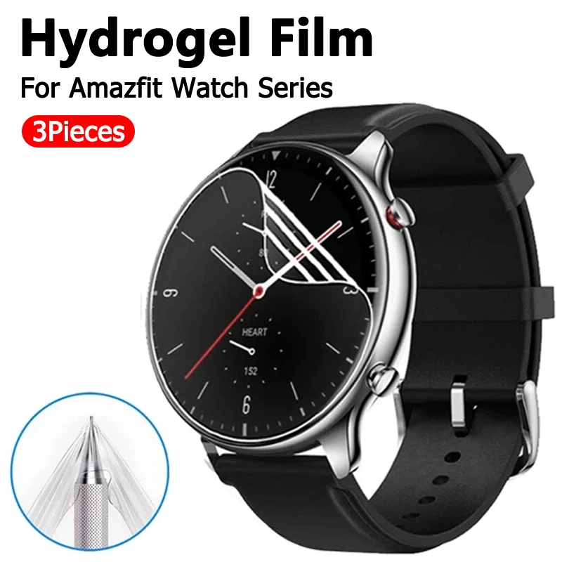

Hydrogel Protective Film For Huami Amazfit GTS 2 Mini 2E Smart Watch Screen Protector For Amazfit POP Pace Verge Ares T-Rex Film