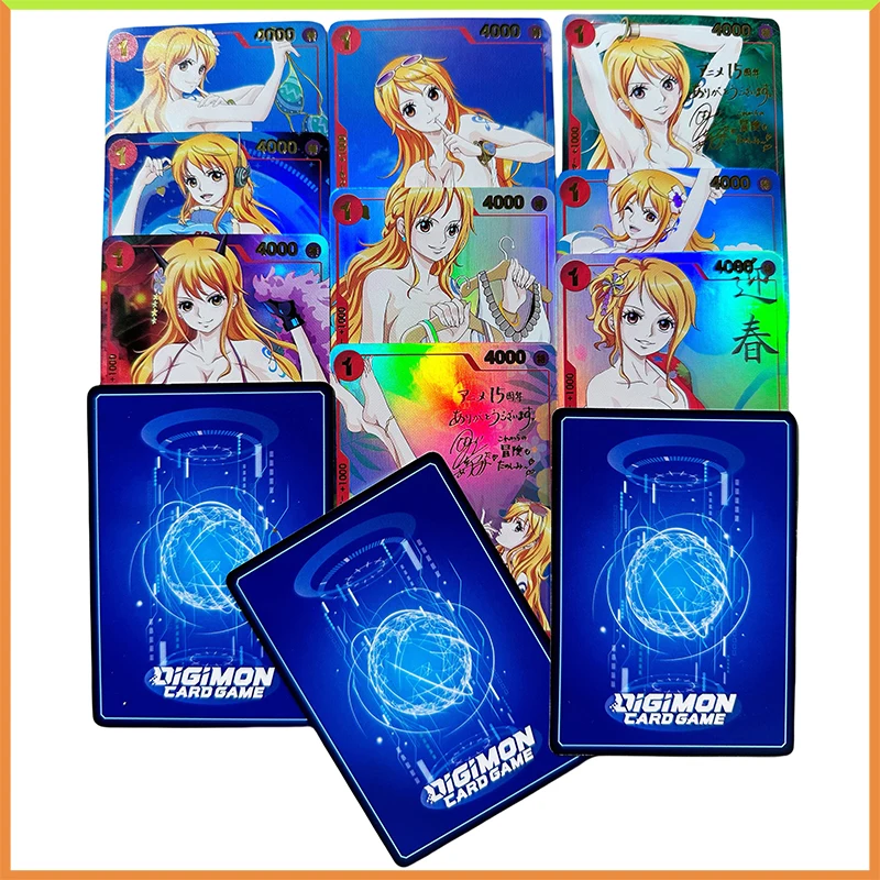 Аниме ONE PIECE DIY ACG Nami сексуальные карты преломление настольные игры коллекционные