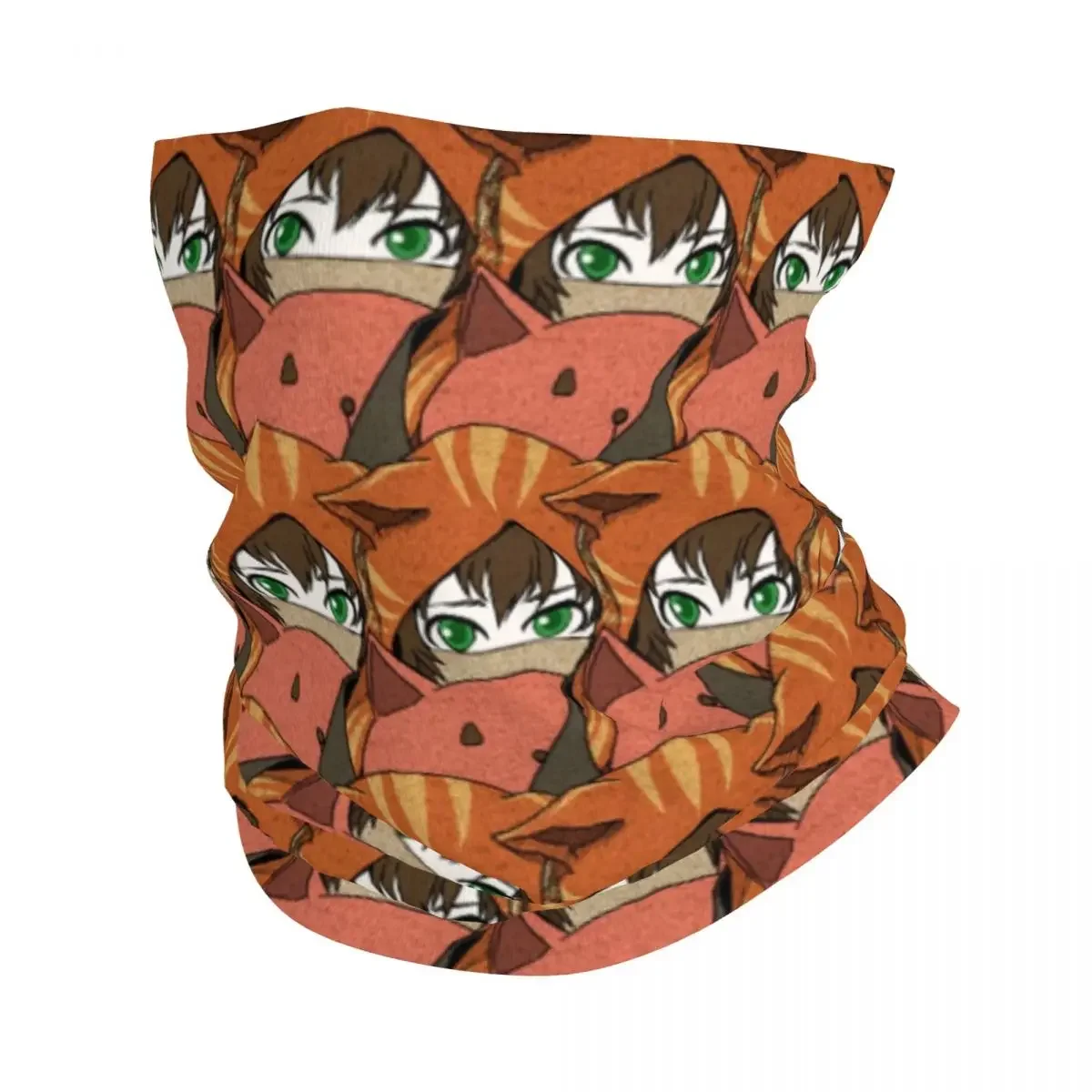 Gin Ibushi Bandana Neck Gaiter Printed Your Turn To Die Game Anime Mask Scarf Nakrycie głowy Jeździectwo dla mężczyzn Kobiety Dorośli