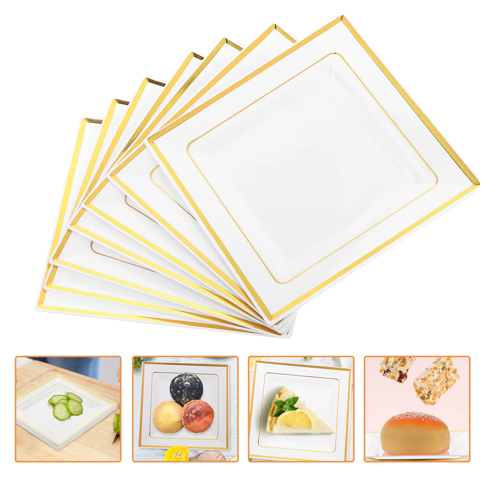 

Plastic Dishserving Dessert Plate Platter Appetizer Party Cake Rounddinner Pasta Barbecue Tray Sauce Dinnerwarefruit Wedding