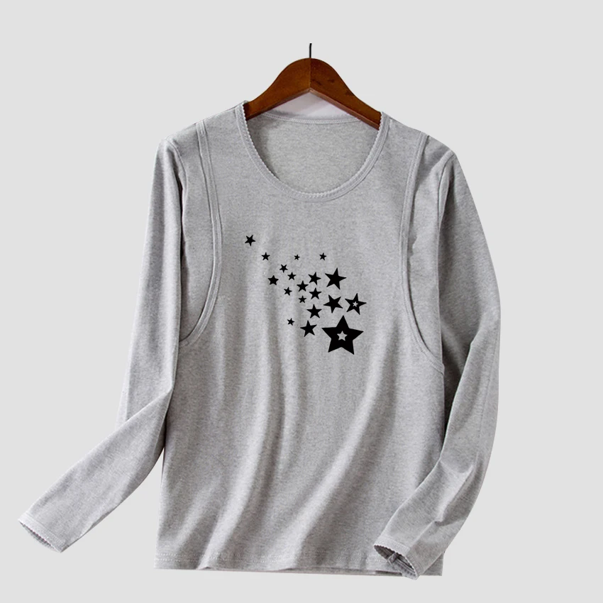 Women Maternity Five-pointed Star Print Clothes Breastfeeding Tops Blouse Nursing Top Short Sleeves T-Shirt Clo