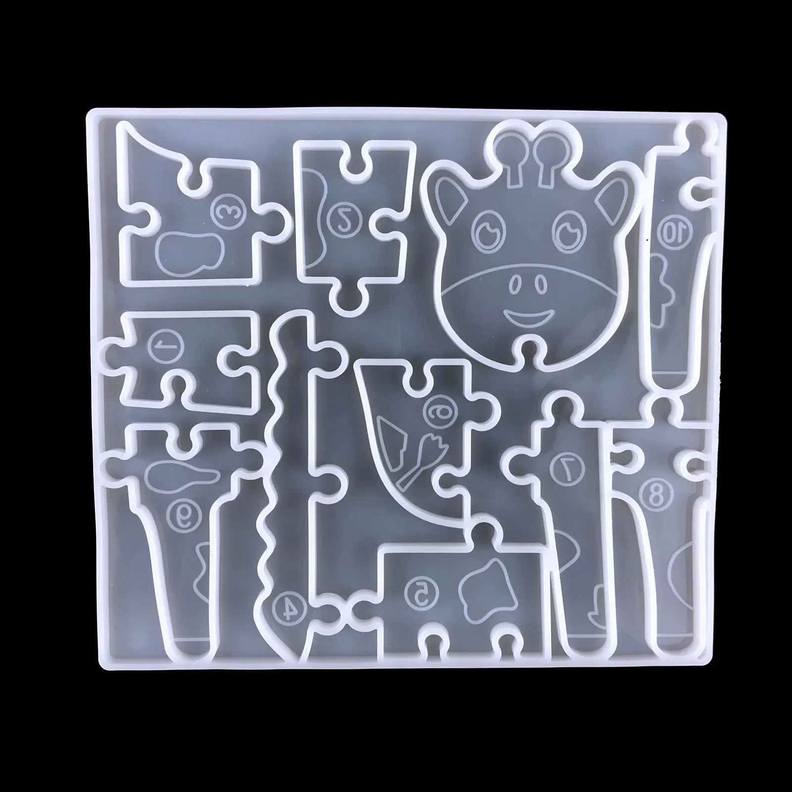 DIY тираннозавр рекс головоломка эпоксидная смола форма жираф крокодил игра