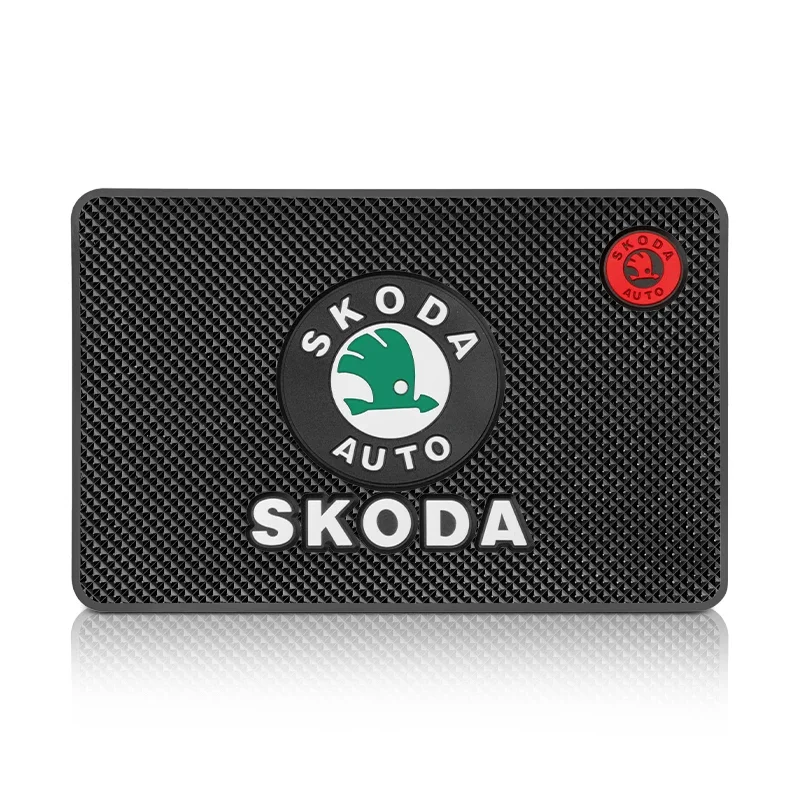 

Автомобильный противоскользящий коврик, резиновая мобильная липкая подставка для телефона на приборной панели, нескользящий коврик для Skoda Fabia 1 2 Octavia a7 Superb Rapid Yeti