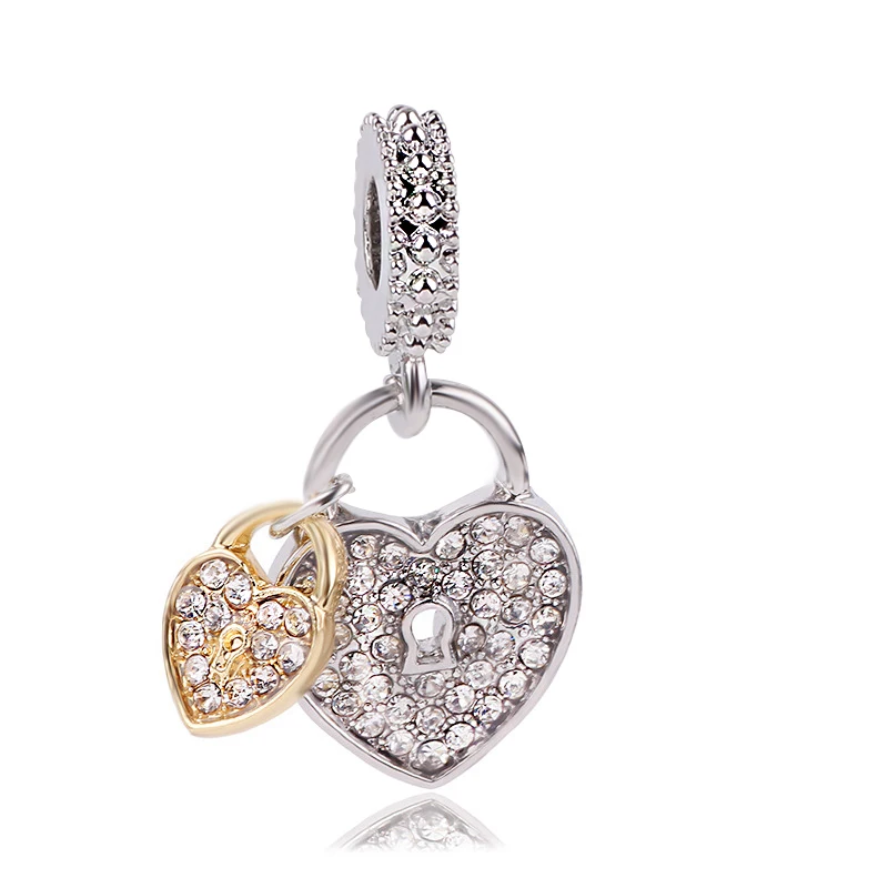 Boosbiy 2 шт. 45 стилей Хрустальные бусины с цветами и сердечками Подвески для женщин