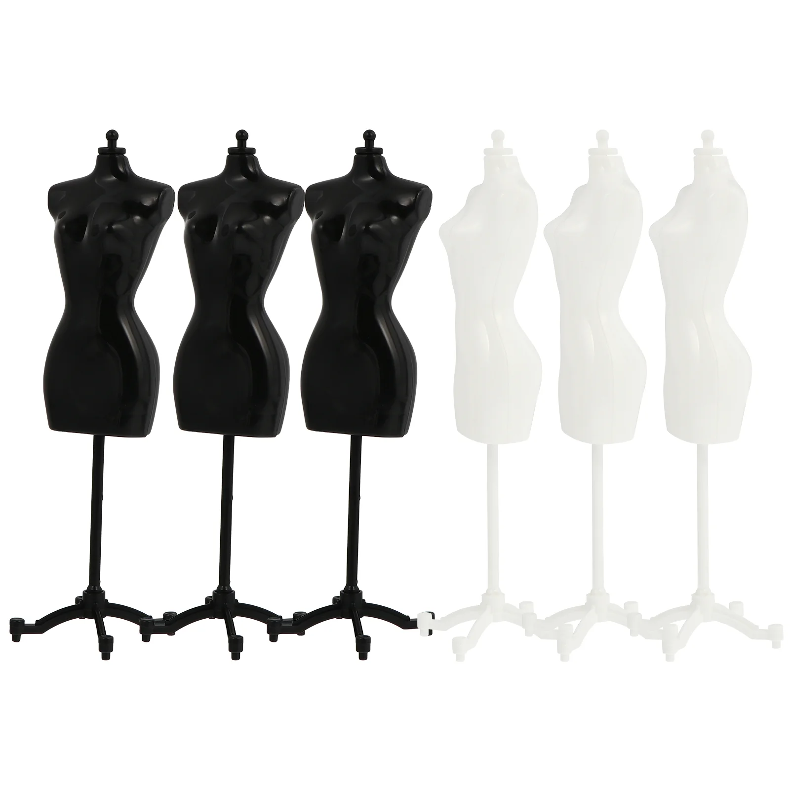 

6 PCS Adjustable Mannequin Dress Form Jewelry Dress Form Dress Form Toy Dress Holder