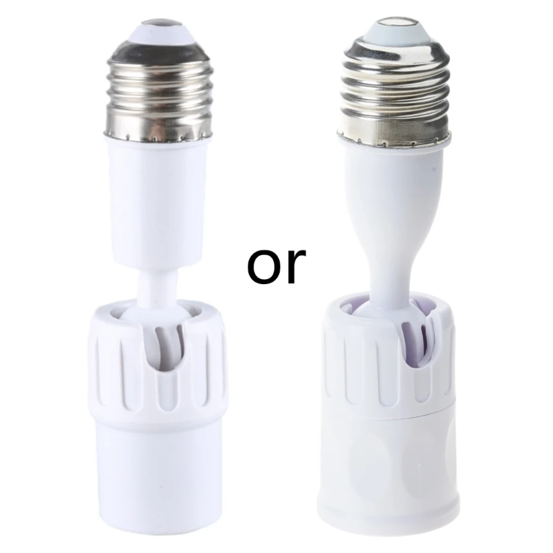 E27 Адаптер-удлинитель цоколя для лампочки Вращающийся на 360 градусов светильник E27 на цоколь E27 Регулируемый цоколь E27 на E27
