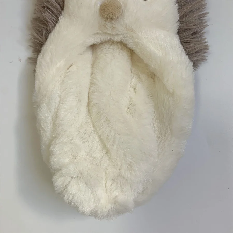 Fuzzy Socks Women Winter Warm Plush Anti Non Slip Sleeping Female Funny Cute Kawaii Cartoon Animal Floor Slippers Sock Hedgehog