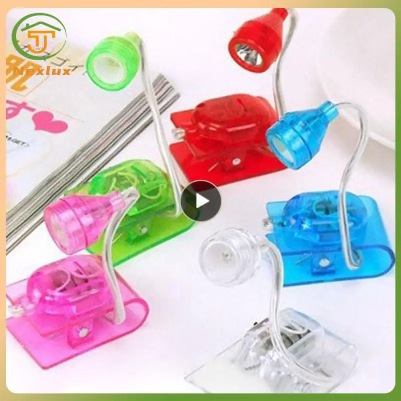 

Easy Storage Clip Lamp Bright Durable Portable With Battery Book Clip Lamp Mini Table Lamp For Outdoor Travel Led Lamp