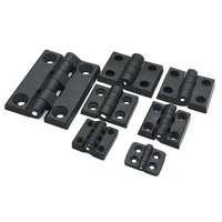 10pcs black color nylon plastic butt hinge for wooden box furniture electric cabinet hardware wooden door hinge black hinge