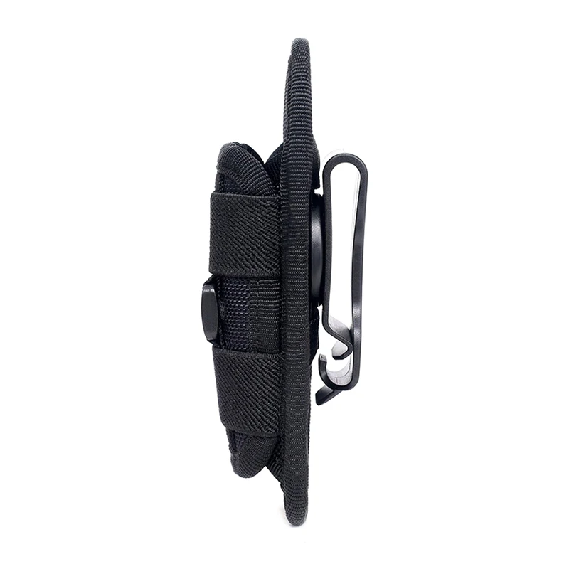 Tactical Flashlight Bag 360 Degree Holster Swivel Flashlight Case Belt Flashlight Bag
