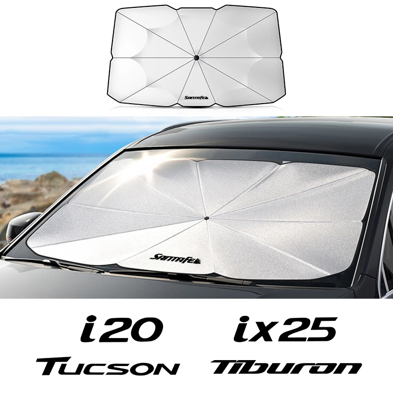 

Car Sun Visor Front Windshield Foldable Car Sunshade For Hyundai Tucson CRETA EON EQUUS I10 20 I40 IONIQ IX25 IX55 KONA Santa-fe