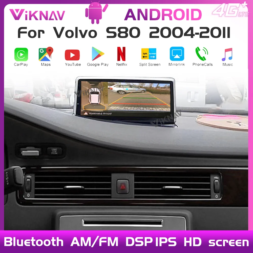 PX6 androdi 9.0 Car Without Screen radio gps touch HD screen radio for Volvo S80 V70 2004-2011 4GB+64GB DVD Multimedia 2din