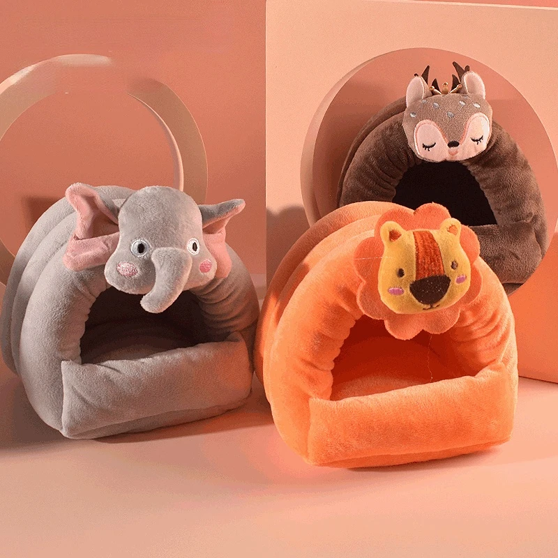 

Soft Plush Winter Warm Cute Hamster Cotton House Small Animal Nest Guinea Pig Squirrel Mice Rat Sleepping Bed Keep Warm Nest