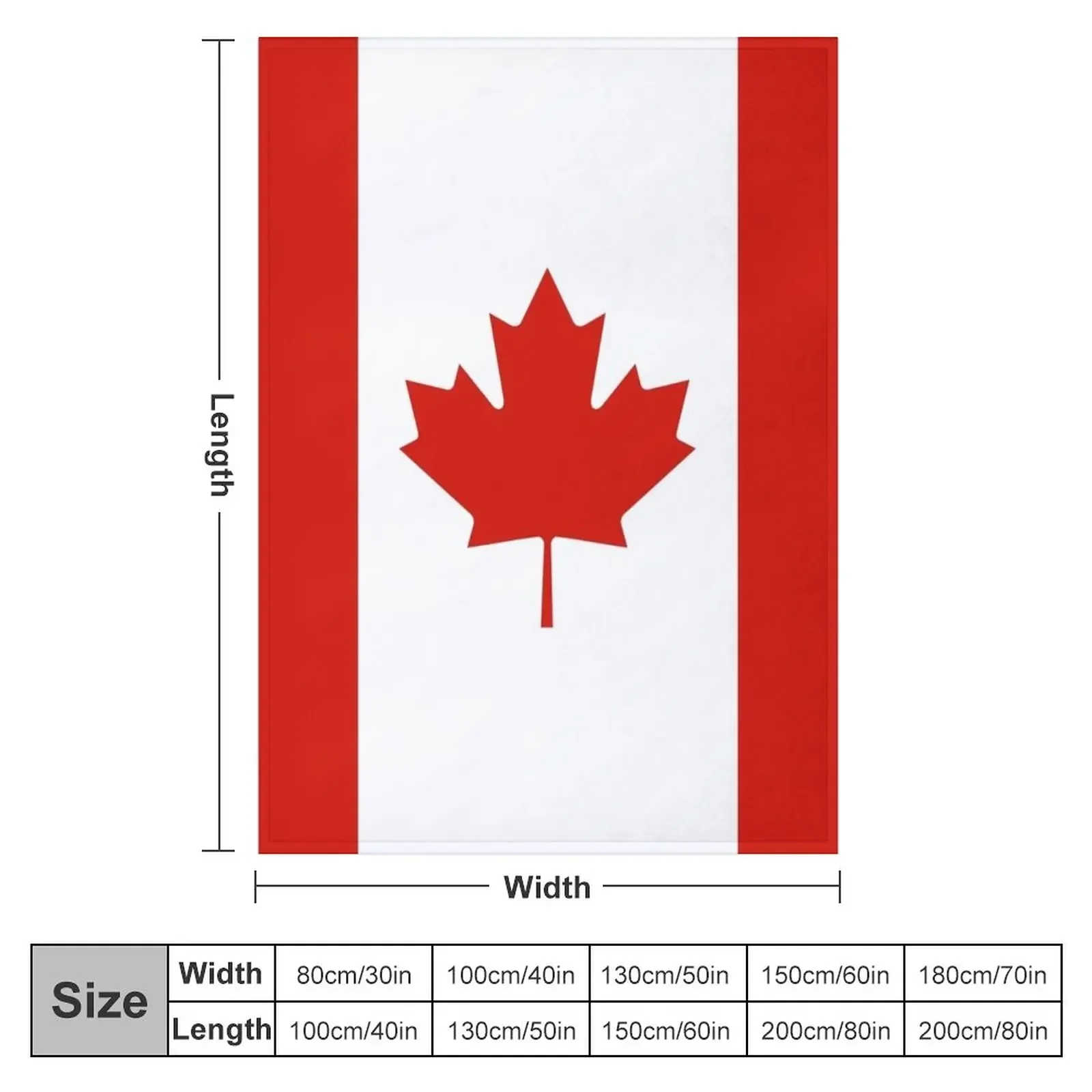 Плед с флагом Канады красивое мягкое покрывало для кровати в клетку