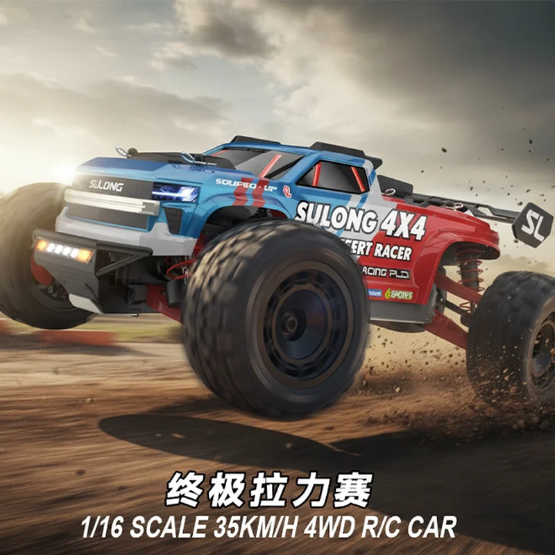 Фото Радиоуправляемый внедорожник SLRC Sulong Thunder Beast 1:16, полноприводный (4WD/4X4), высокоскоростной, с полнопропорциональным управлением, модель SL-16/C5, для хобби №3