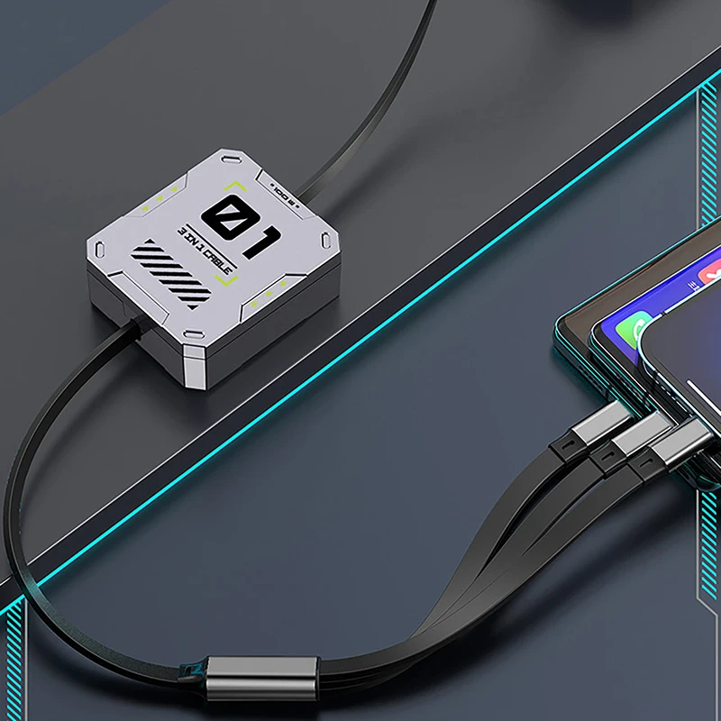 Высококачественный кабель передачи данных One-Three с мощностью 66 Вт бренд HELTFARM