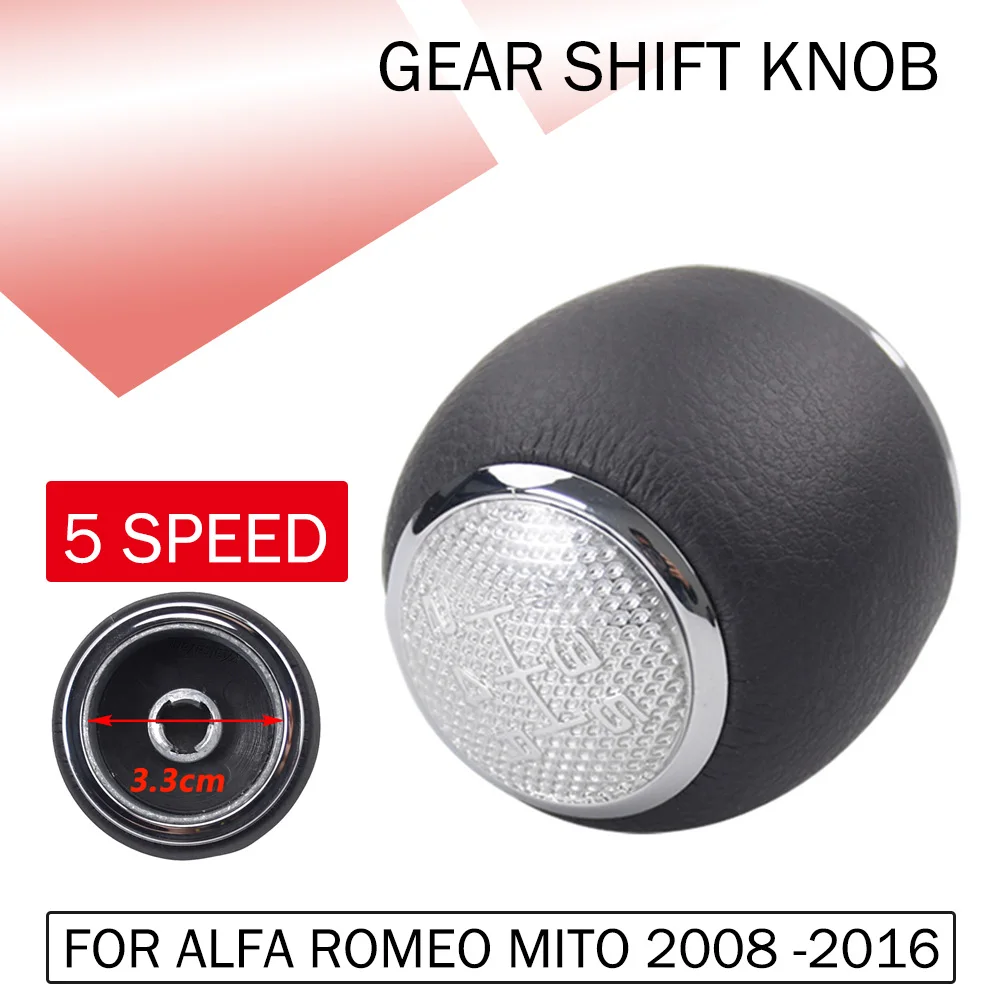 

6-скоростная ручка переключения передач MT, подходит для Alfa Romeo 147 166 3.2 V6 Mito 2008-2016, ручка переключения передач