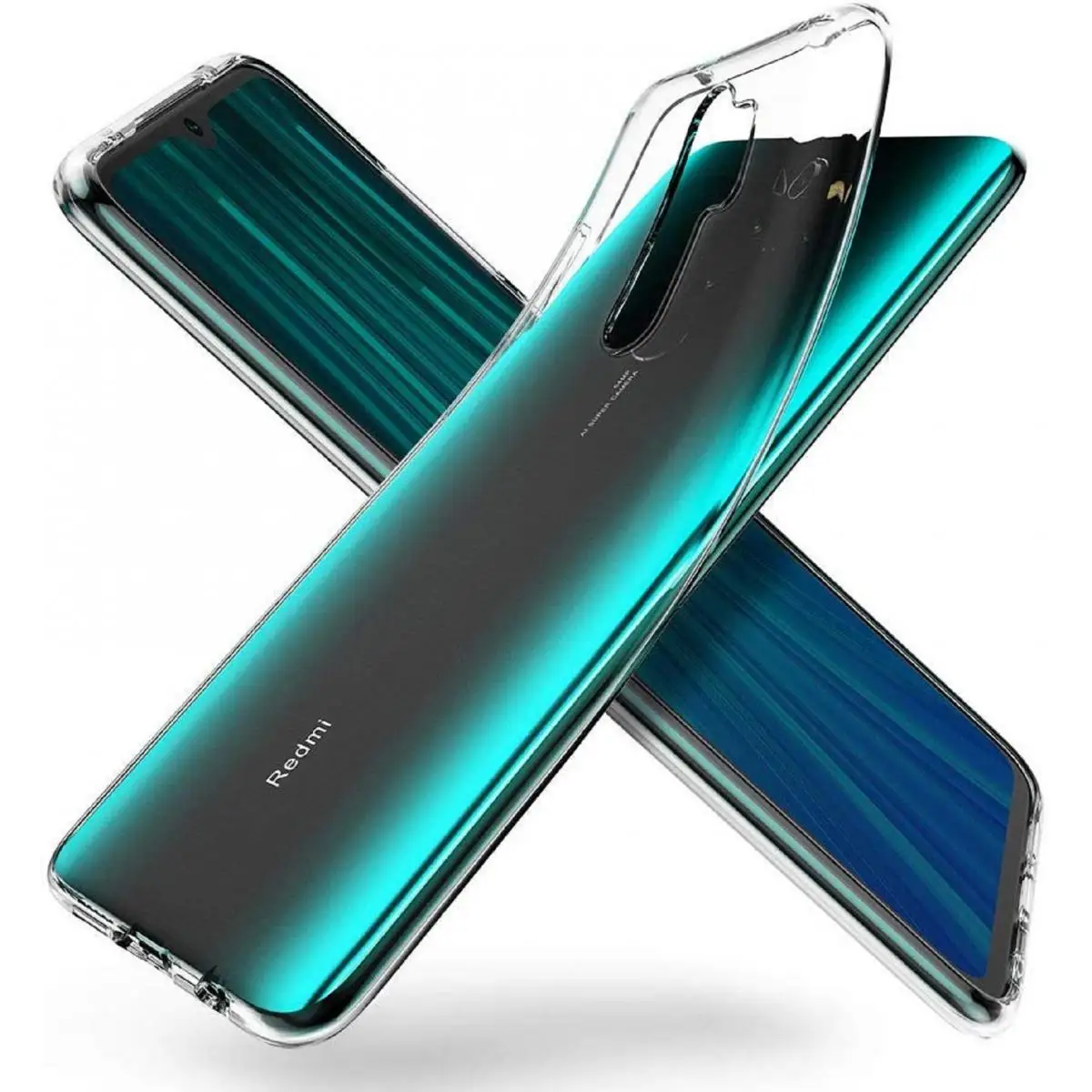 TPU gel case cover for Xiaomi Redmi Note 8 Pro transparent