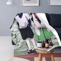 alluka killua blankets hunter x hunter anime flannel funny warm throw blanket for home restaurant decoration
