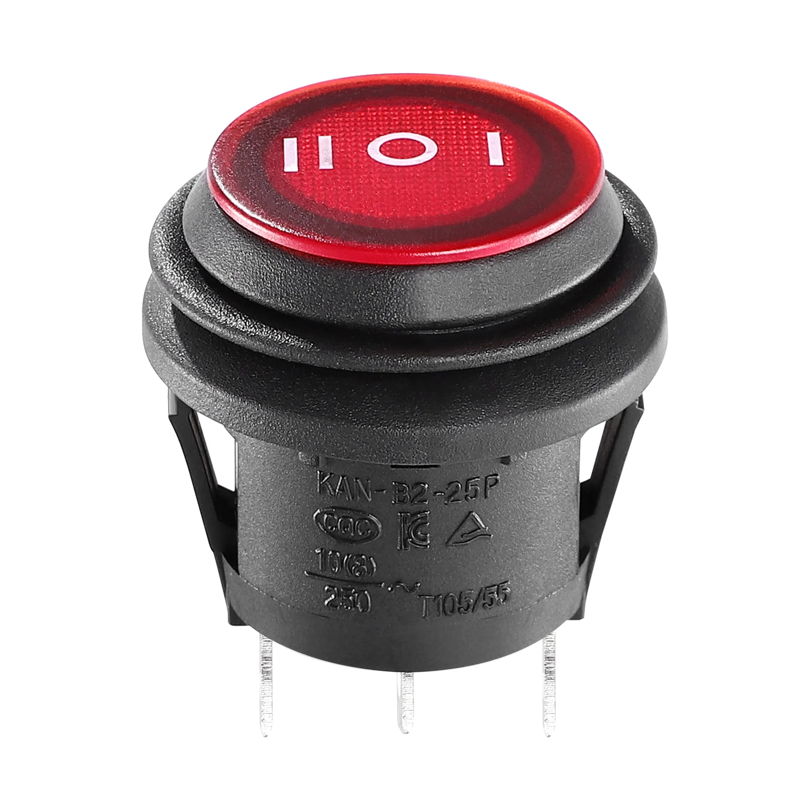 

Switch Rocker Switches Toggle Button Automotive Replacement Momentary Push Pushbutton Circle Round Waterproofcar