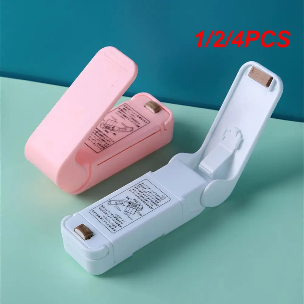 

1/2/4PCS Piece Portable Mini Household Hot Welding Machine Ceramic Impulse Sealer Packing Sealer Capper Plastic Bag Sealer