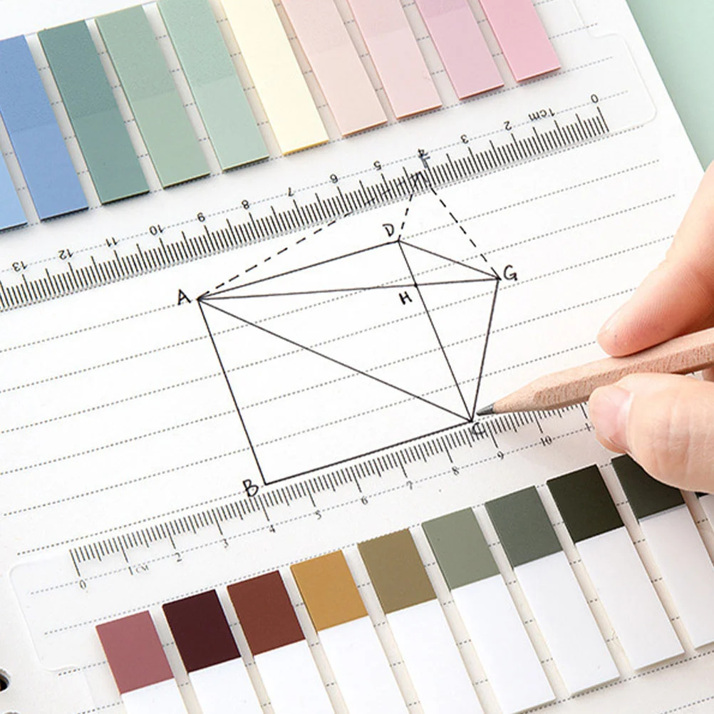 

6 Sets Colorful Page Tabs Decor Page Marker Paper Page Label Sticky Page Tabs