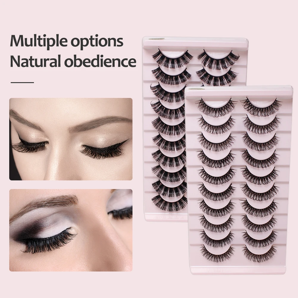 

10 пар 3D норковые накладные ресницы ELECOOL, супер завитые ресницы, натуральные ресницы, драматический макияж, искусственные ресницы для наращи...