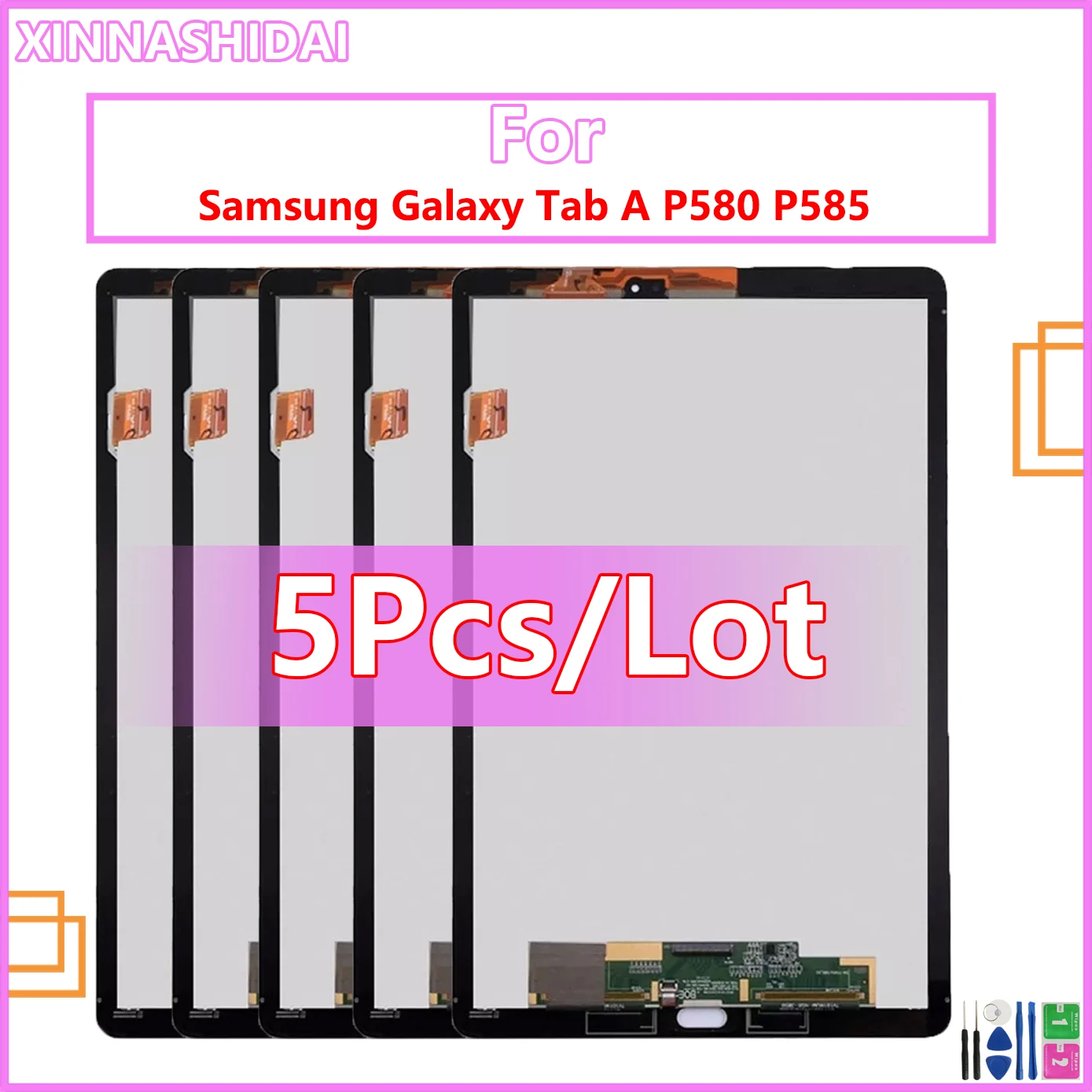 

5pcs/lot LCD Display For Samsung Galaxy TAB A 10.1 2016 SM-P580 SM-P585 Touch Screen Digitizer Assembly Replacement LCD Display