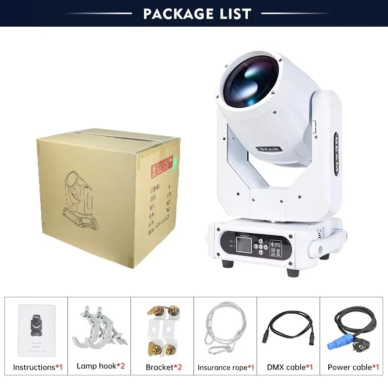 Фото Белый свет DMX Sharpy 230 Вт 7r Beam 230 с подвижной головкой для свадебного бара, диско-клуба №2