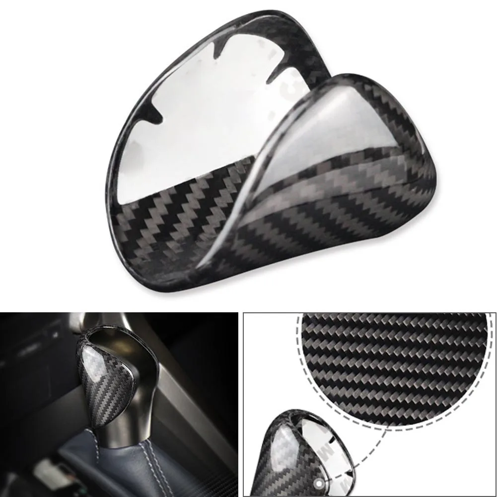 Углеродное волокно автомобильная ручка переключения передач декоративная