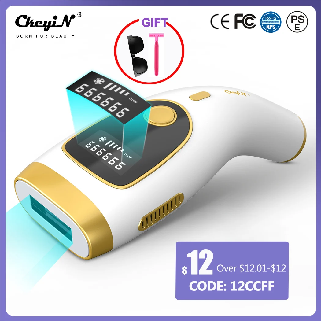 

IPL Hair Removal Laser Epilator 999000 Flash Cooling LCD Permanent Painless Photoepilator Bikini Trimmer Face Leg Body Depilador