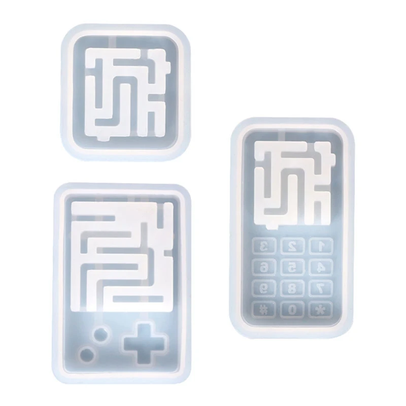 

3 типа геометрический лабиринт, силиконовые формы для литья из смолы, женский брелок, декоративный кулон, форма для зыбучих для