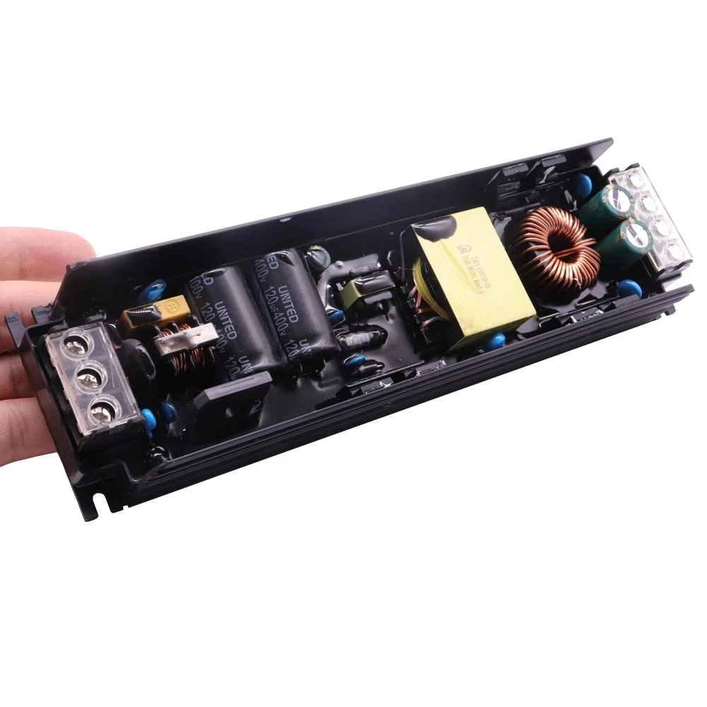 Высококачественный бесшумный светодиодный светильник черные трансформаторы