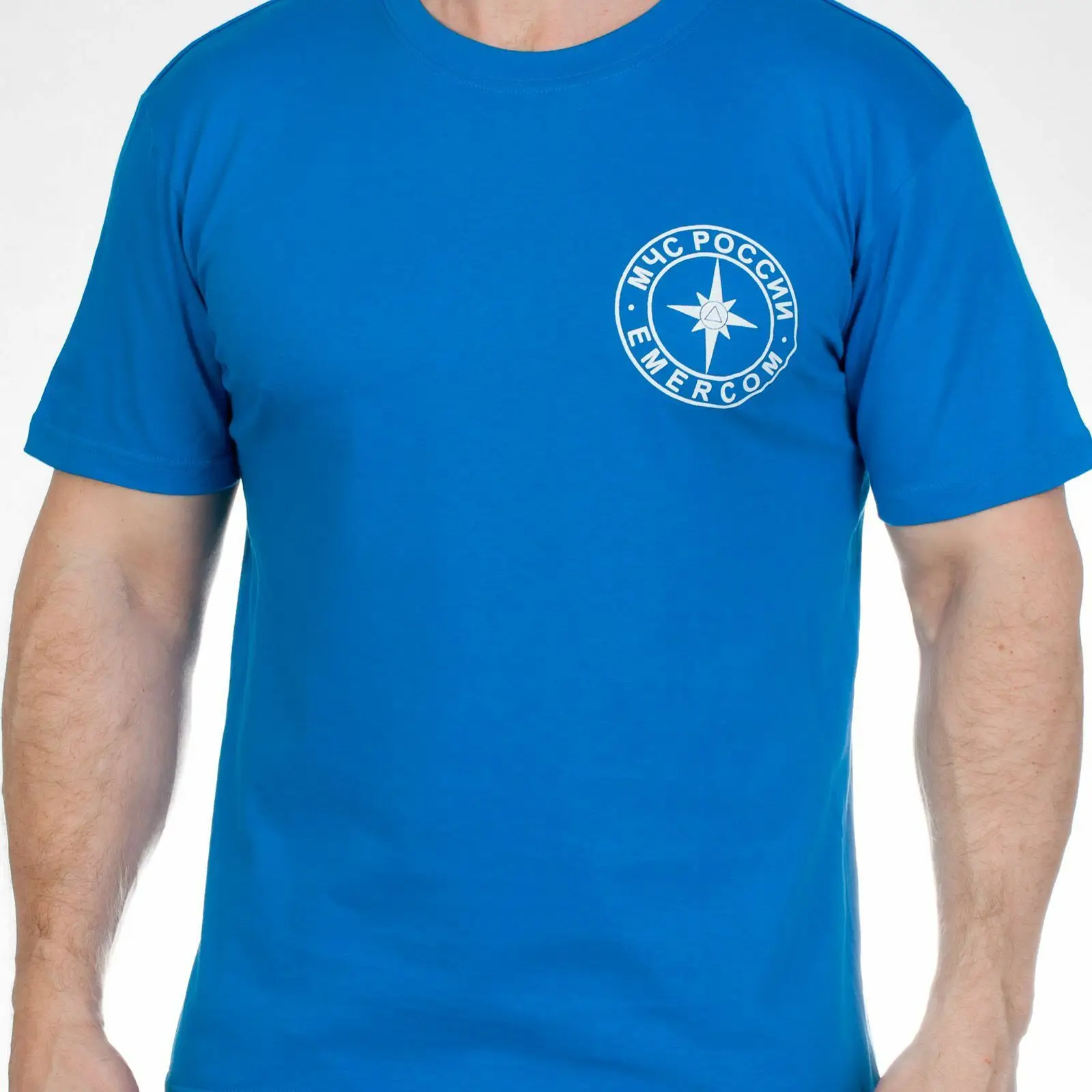 Мужская футболка в русском стиле с изображением Путина