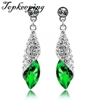 water drop crystal jewelry earrings for women girls