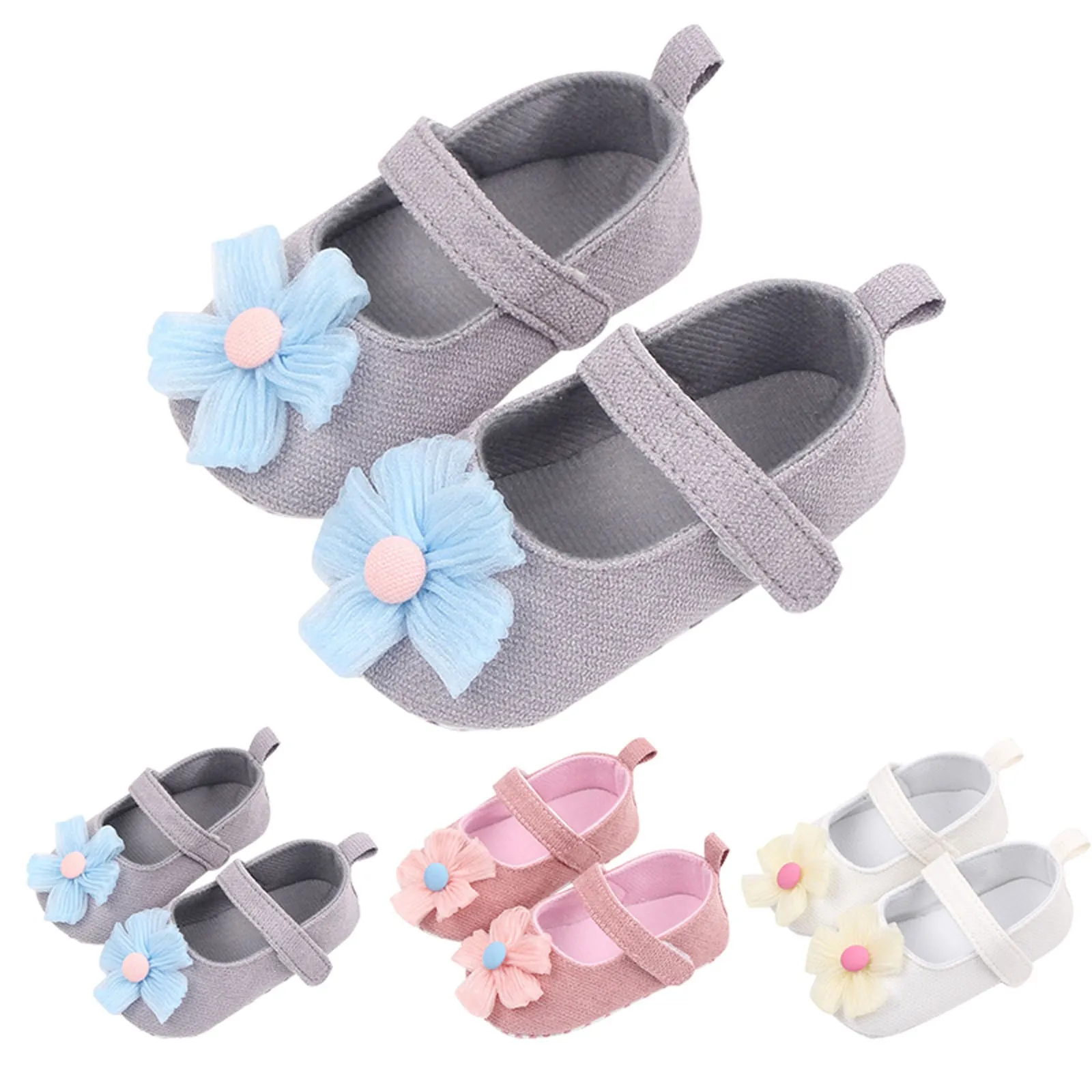 

Детская обувь с мягкой подошвой; Обувь для малышей с цветочным узором; Обувь для малышей; Прогулочная обувь для малышей; Обувь для девочек на резиновой подошве