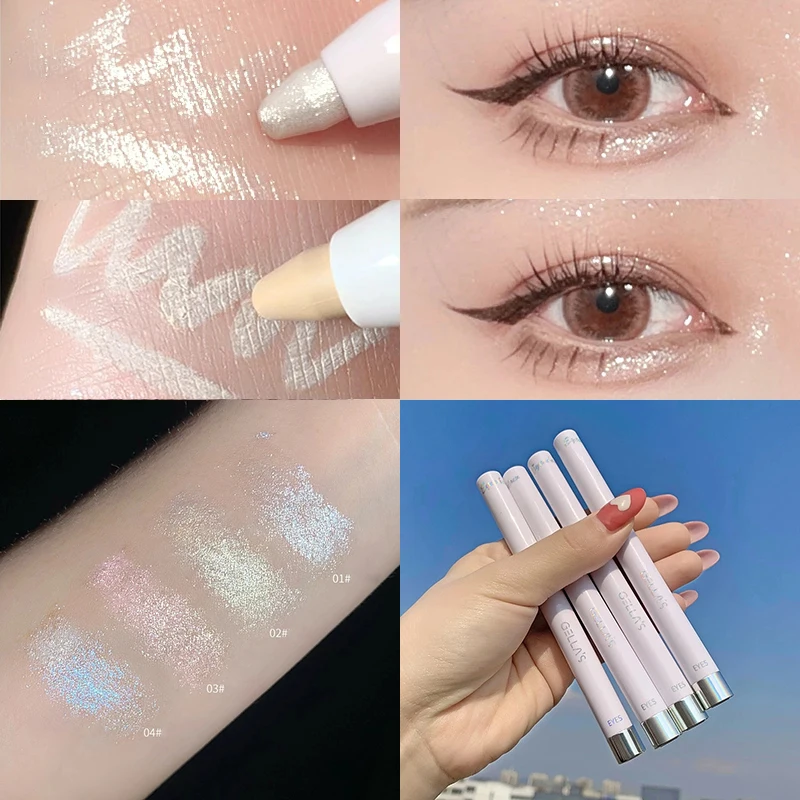 

Diamond Eyeshadow Liner Pencil Shiny Glitter Eyeshadow Eyeliner Pearlescent Matte Highlight Pen Brighten Silkworm Eyeliner Pen
