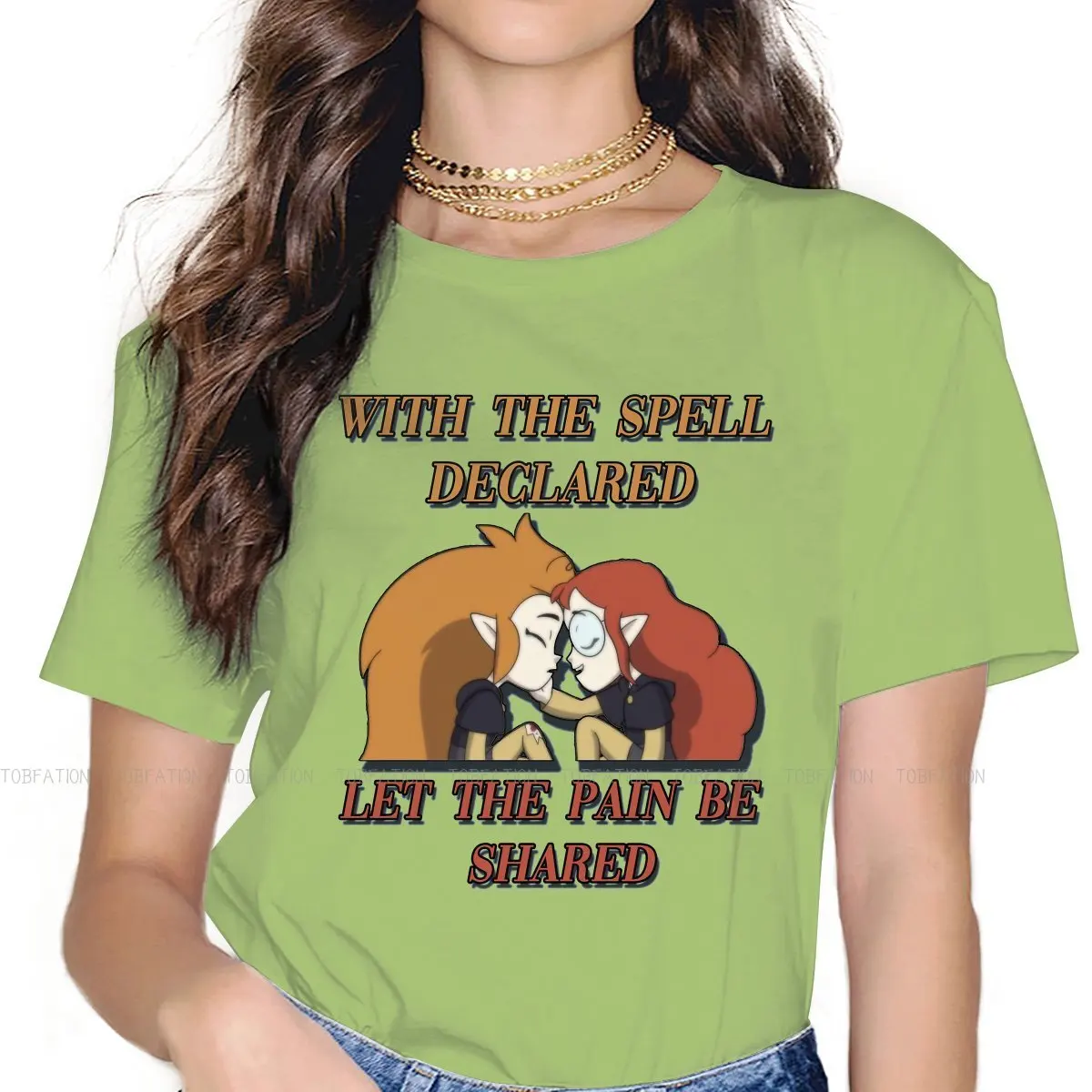 

Eda and Lilith Graphic TShirt The Owl House Printing 5XL T Shirt Women Tee Unique Gift Clothes