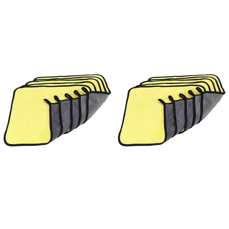 

10 шт., полотенца из микрофибры для мытья автомобиля